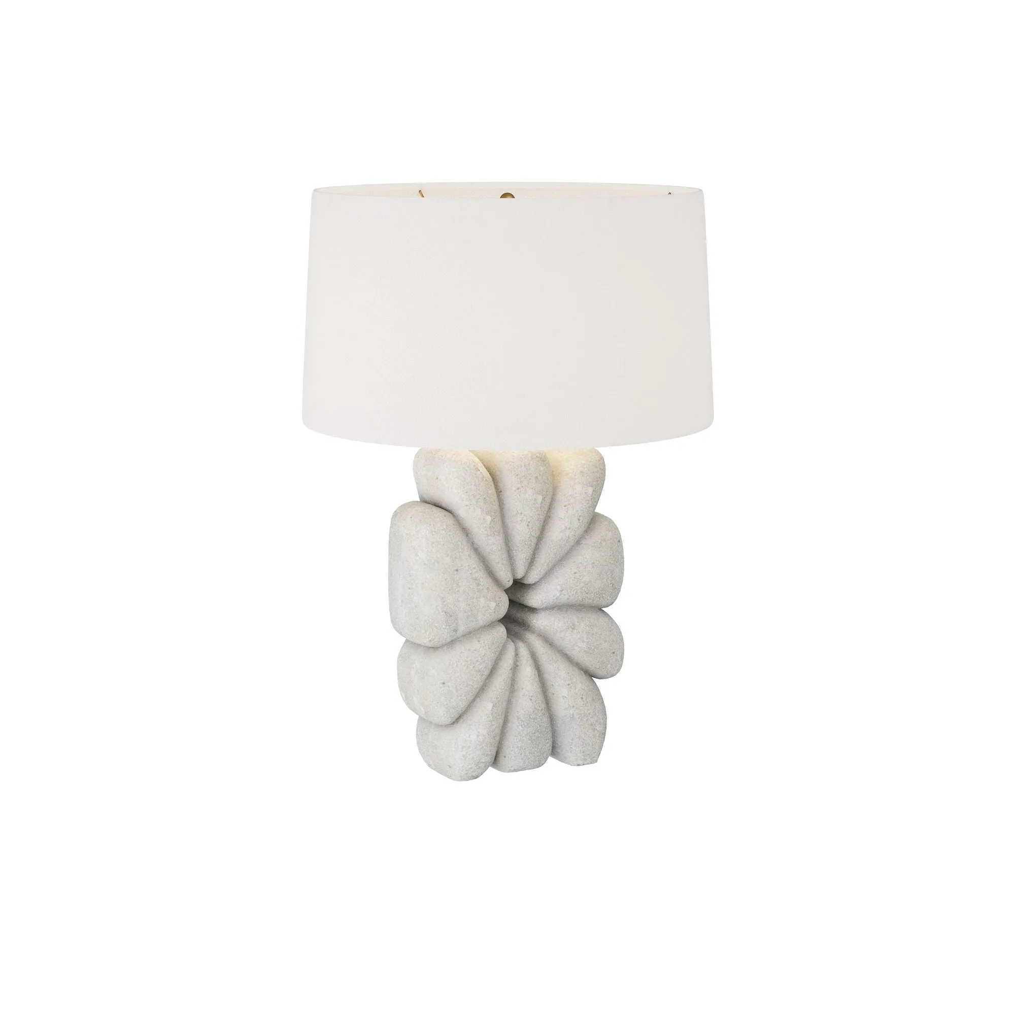 Ashley Lamp Ivory Glass Stone