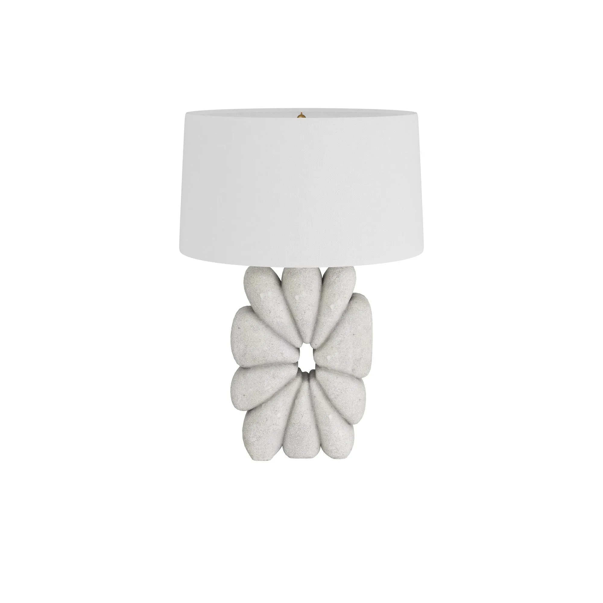 Ashley Lamp Ivory Glass Stone