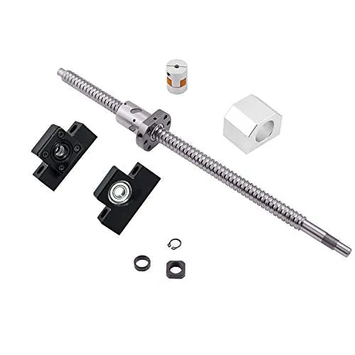 Ball Screw SFU2005 RM2005 Length 2000mm Diam 20mm with Ballnut and ballnut housing   end Supports EK/EF15   Coupler for CNC, Length Approx 78.74 inch/ 2000mm