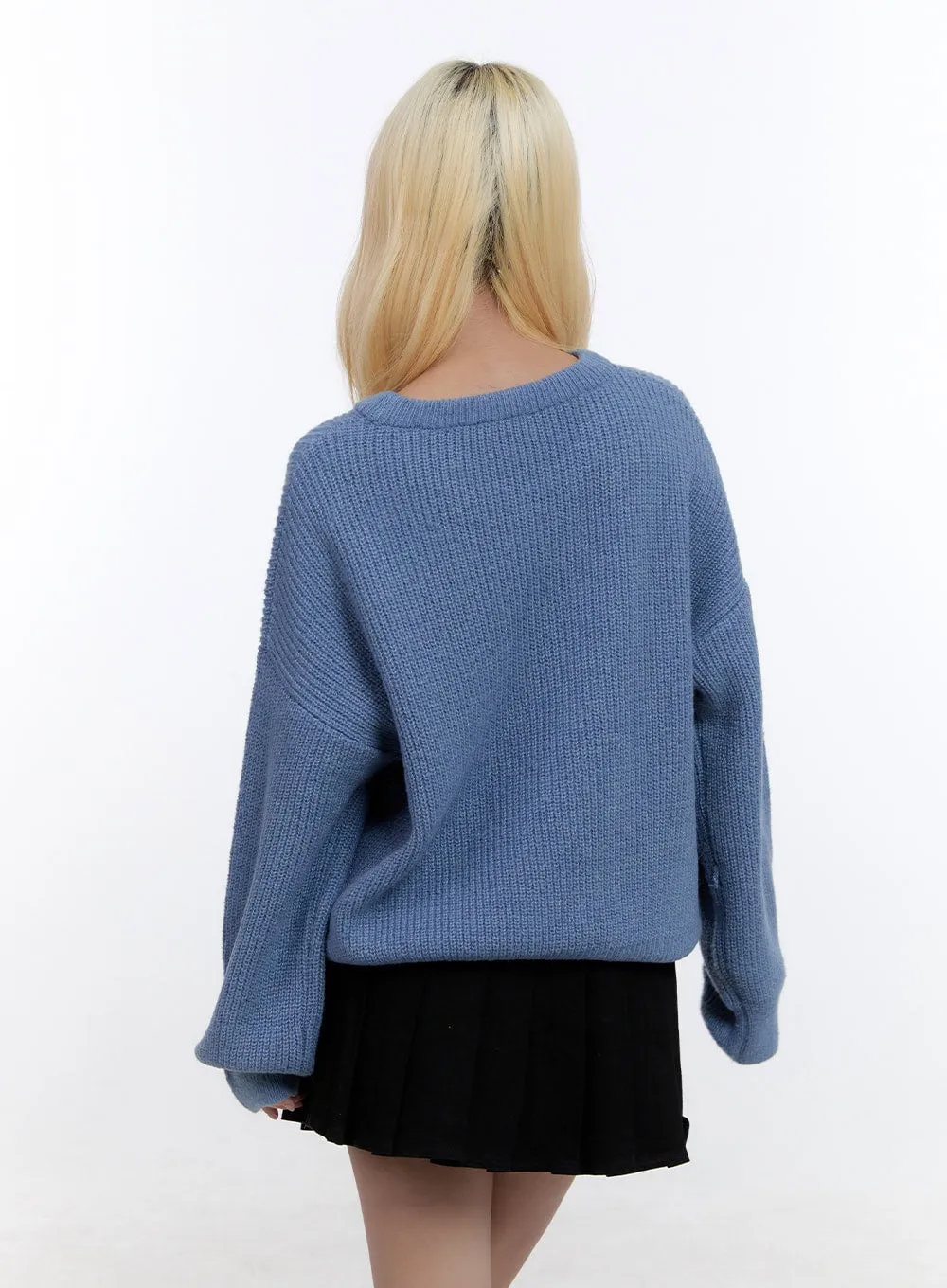 Basic Round Loose Fit Sweater CO419