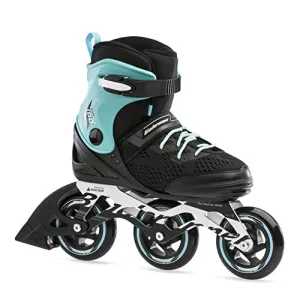 Bladerunner by Rollerblade Formula 100 Women's Adult Fitness Inline Skate, Black and Light Blue, Inline Skates