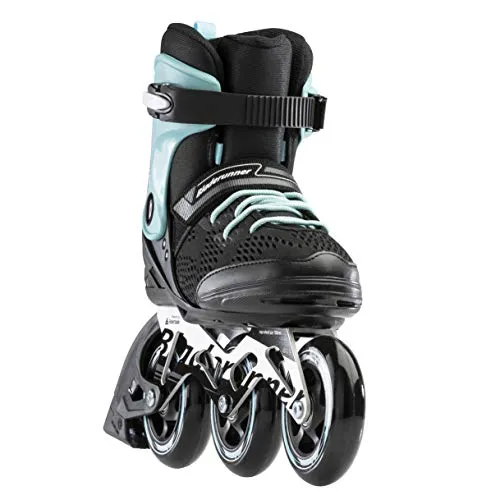 Bladerunner by Rollerblade Formula 100 Women's Adult Fitness Inline Skate, Black and Light Blue, Inline Skates