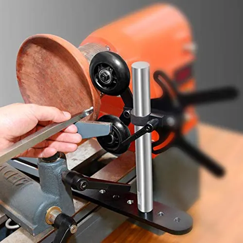 Carbide Wood Lathe Tools, Woodturning Tools Wood Lathe Turning Tool Set, with Round/Square/Diamond Insert and Interchangeable Aluminum Alloy Grip Handle