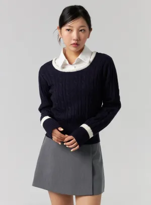 Classic Cable Knit Sweater CG329