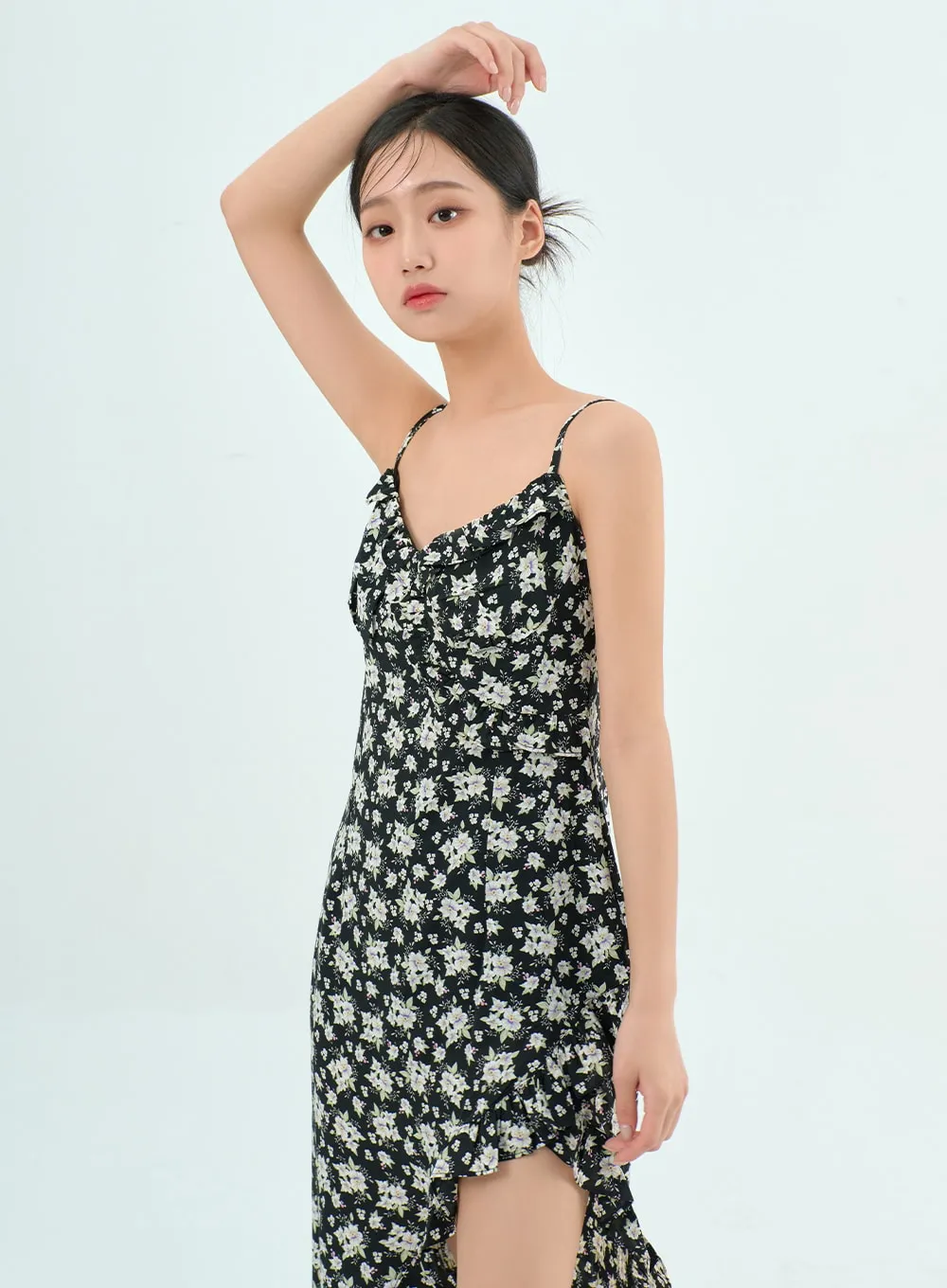 Flower Unbalanced Dress BY308