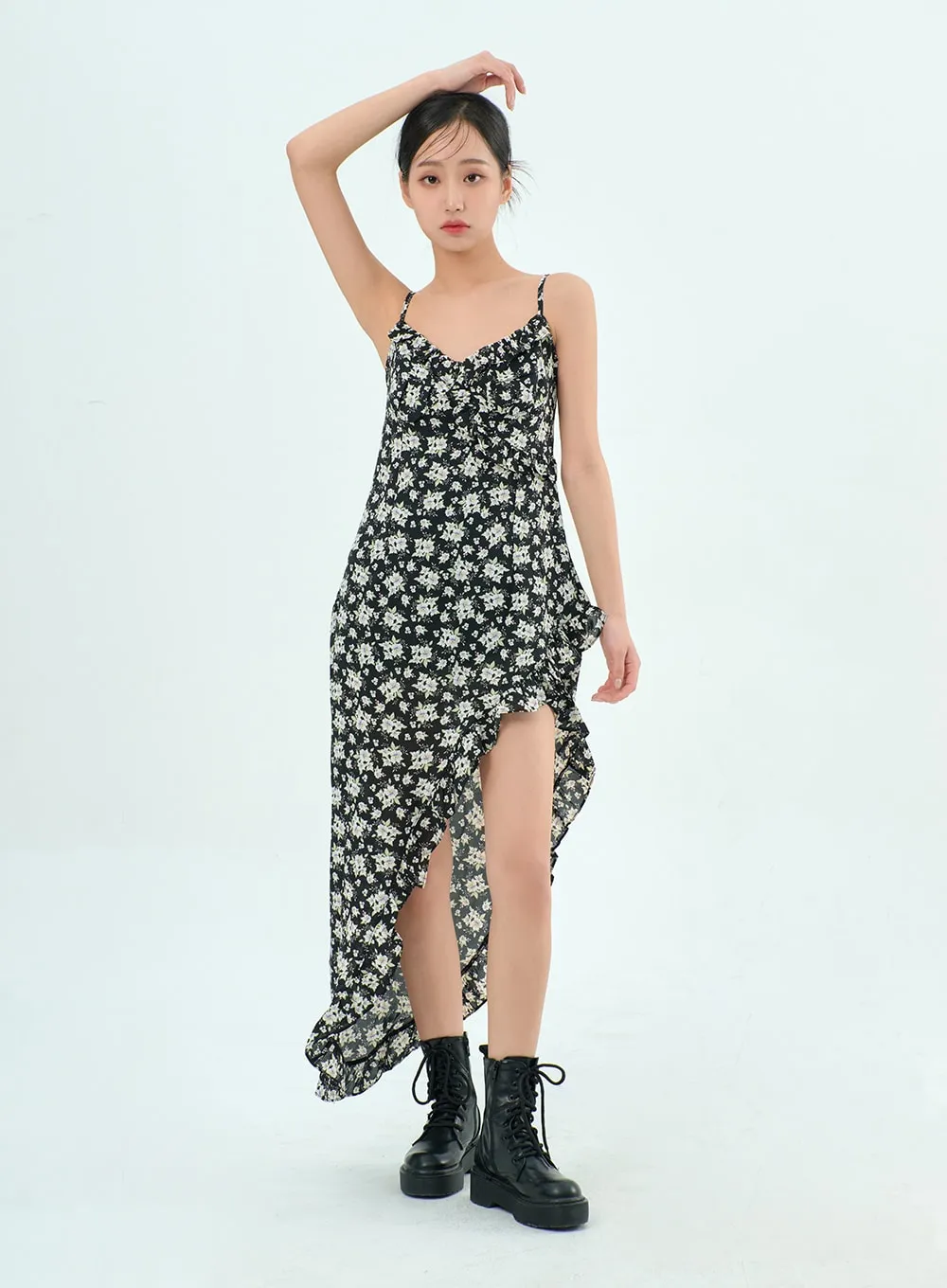 Flower Unbalanced Dress BY308