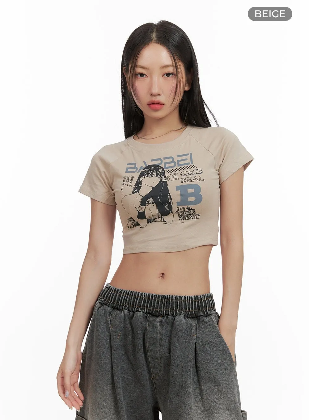 Graphic Crop Top CY420