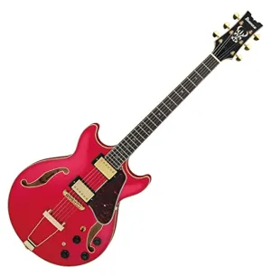 Ibanez AMH90 AM Artcore Expressionist Semi-Hollowbody Electric Guitar, Flat Red