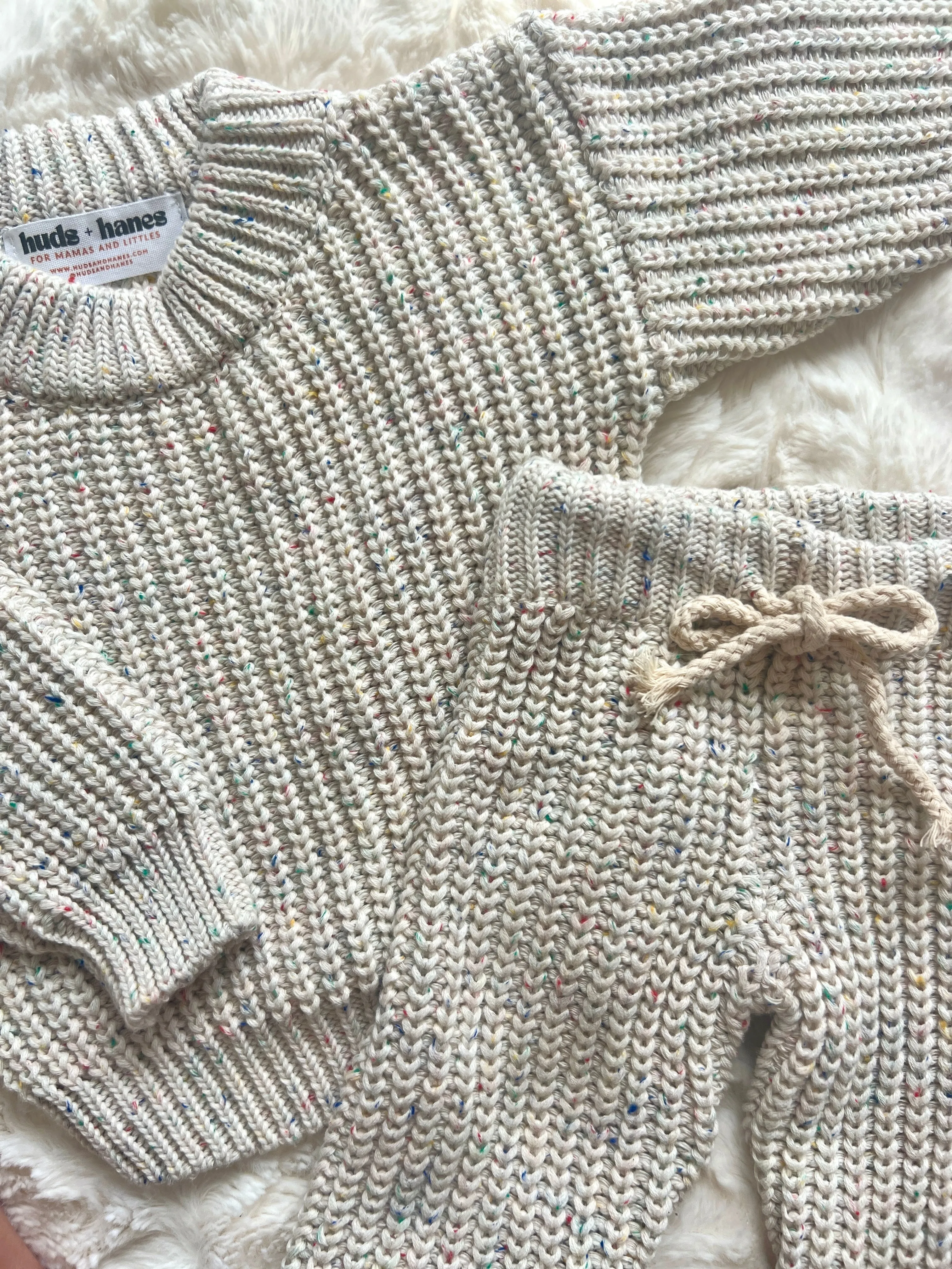 Knit Sprinkled Sweater Set