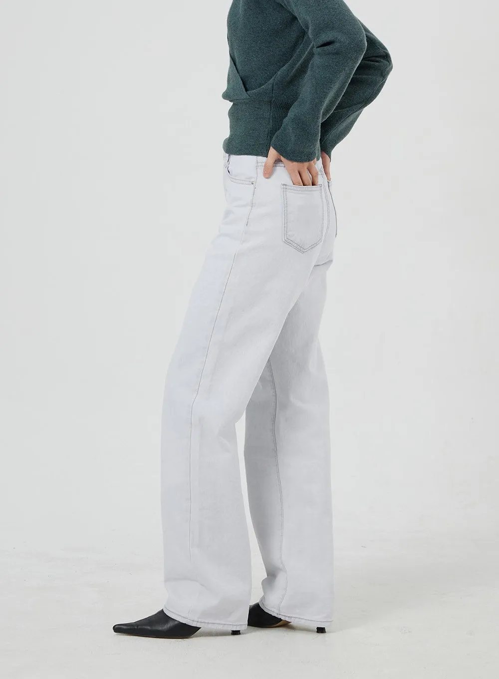 Light Grey Jeans OM306