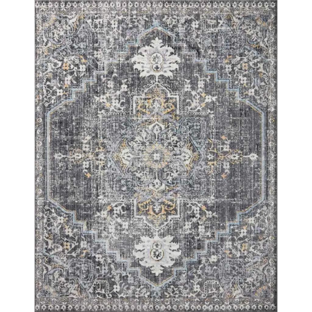 Loloi II Cassandra Collection Charcoal / Gold Rug CSN-02