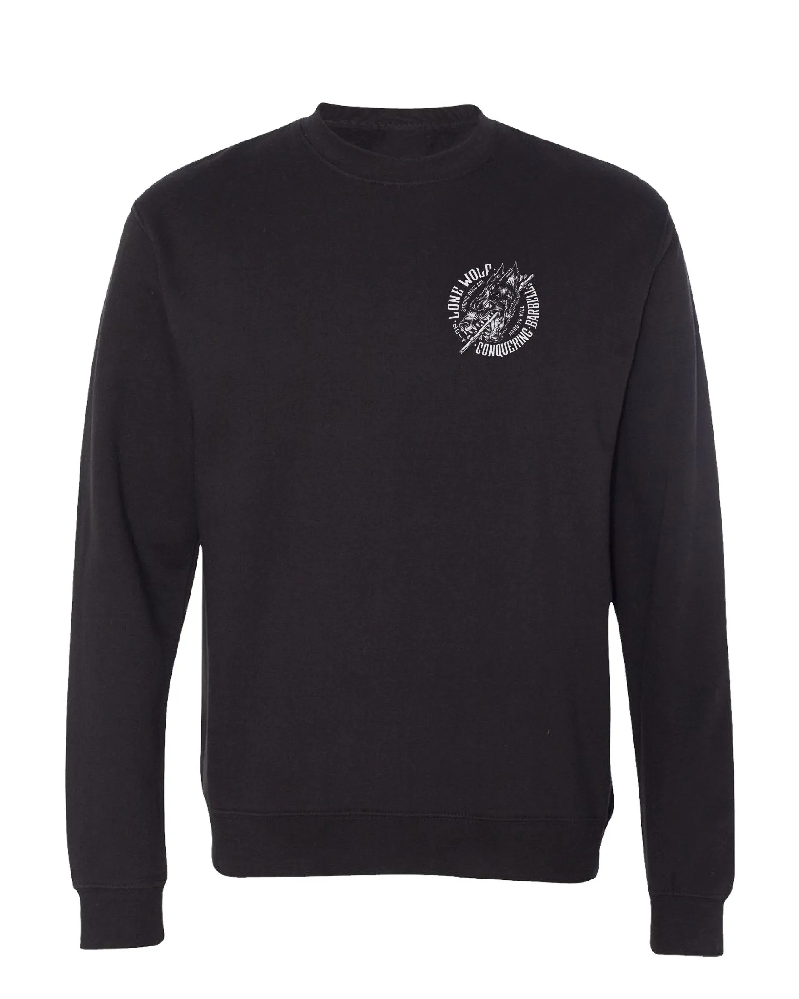 Lone Wolf - Black - Crewneck