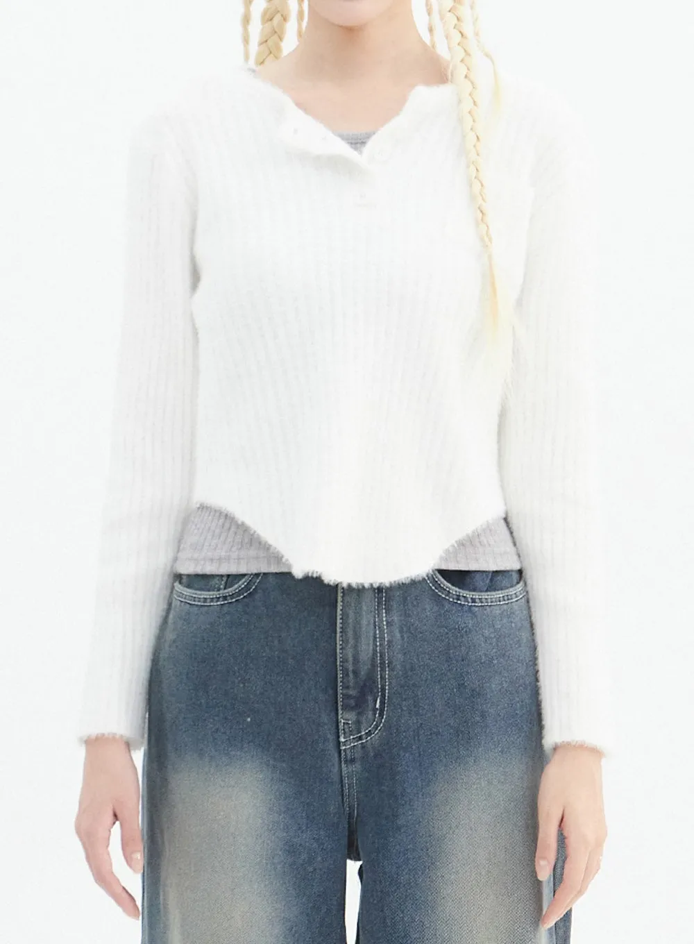 Long Sleeve Knit Sweater IN328