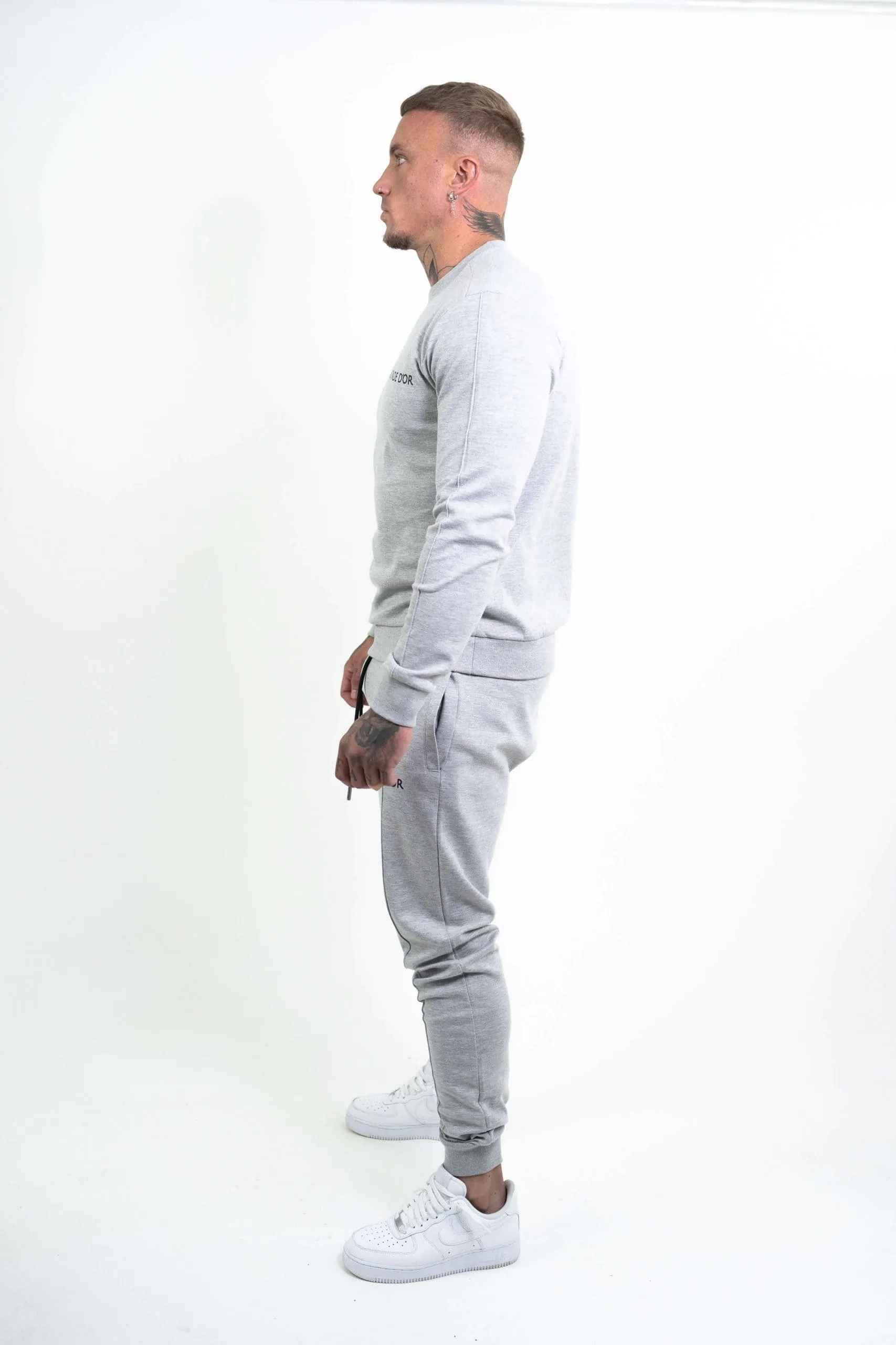 Men's Grey Urban Crew Neck Jumper