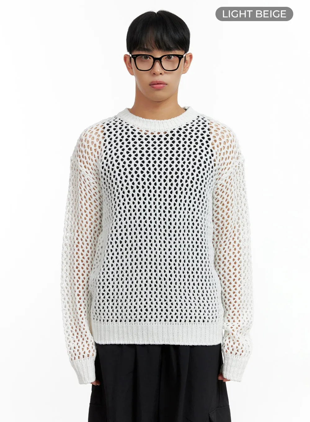 Men's Hollow Out Knit Sweater CL429