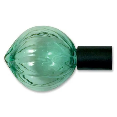 Orion Eclectic Collection Glass Onion Shaped Finial (1 Inch Rod)