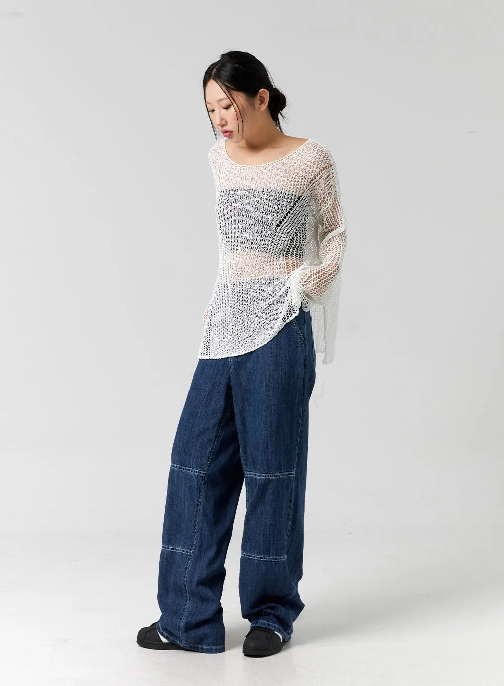 Oversized Crochet Sweater CG304