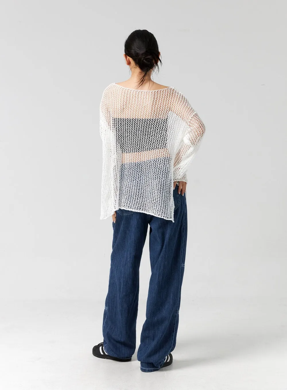 Oversized Crochet Sweater CG304