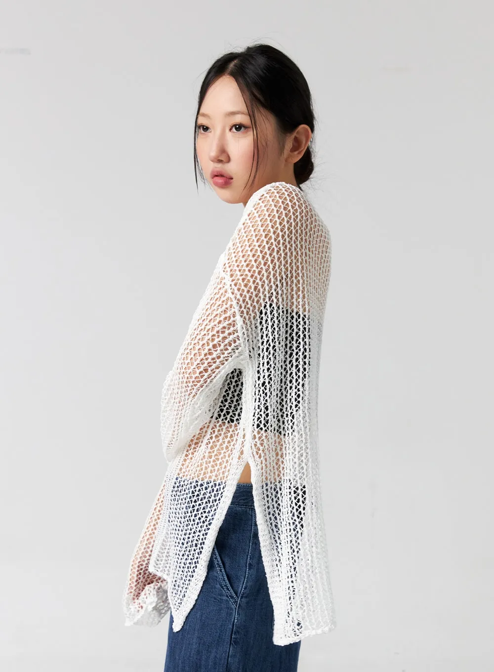 Oversized Crochet Sweater CG304