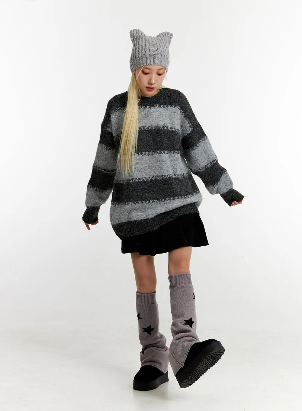 Oversized Stripe Sweater ID315