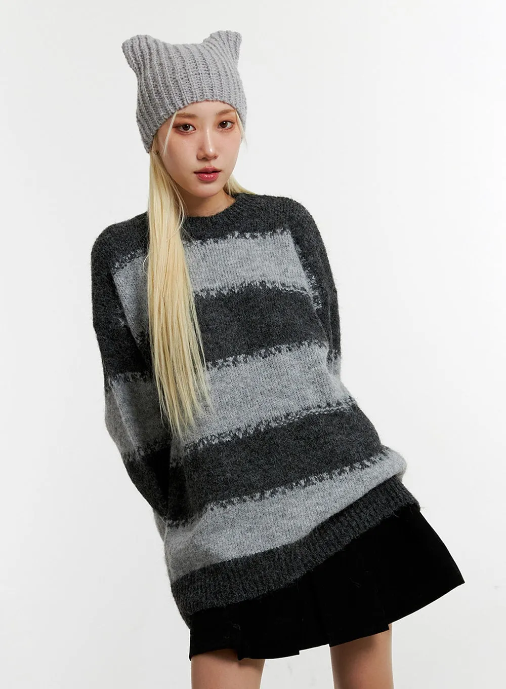 Oversized Stripe Sweater ID315