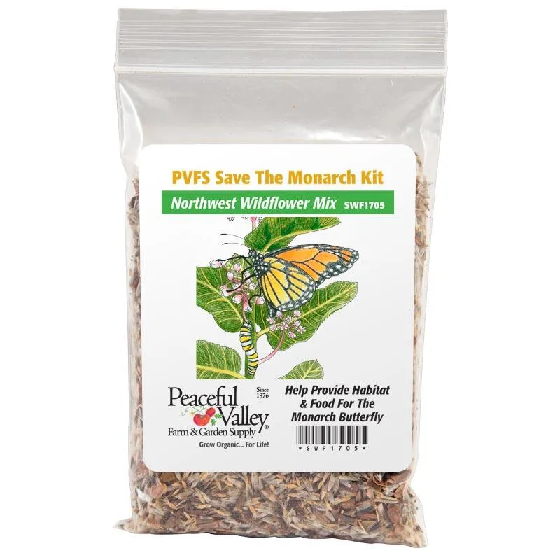 Peaceful Valley Save the Monarch Kit - Northwest (1/8 lb)