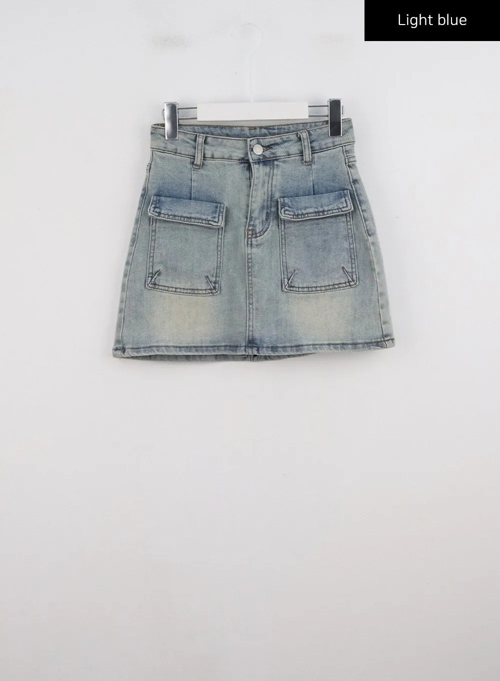 Pocket Denim Mini Skirt CG303