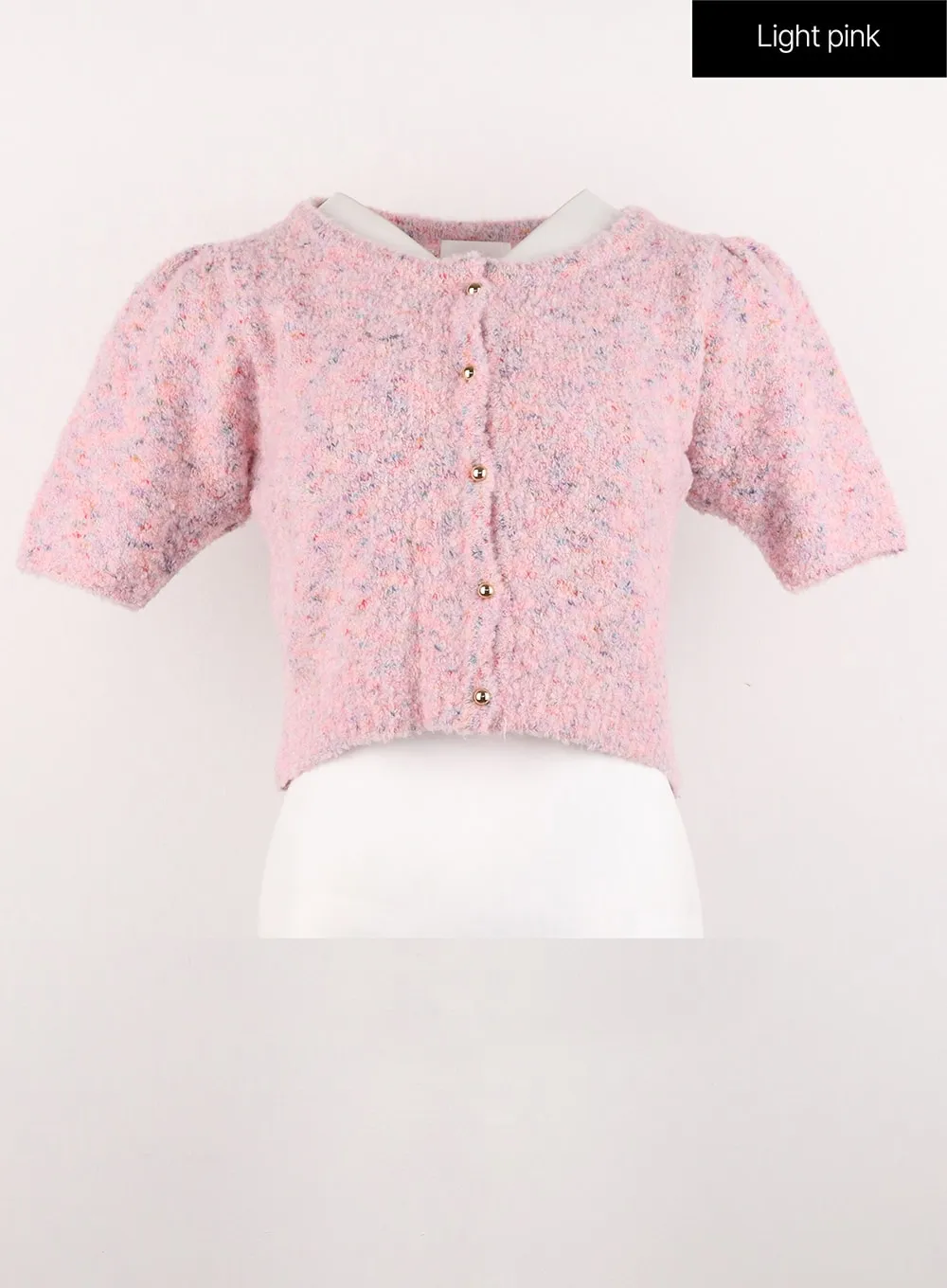 Puff Short-Sleeve Cardigan OG323