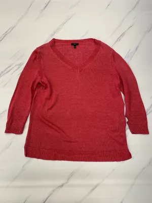 Sweater By Talbots In Red, Size: Petite Large