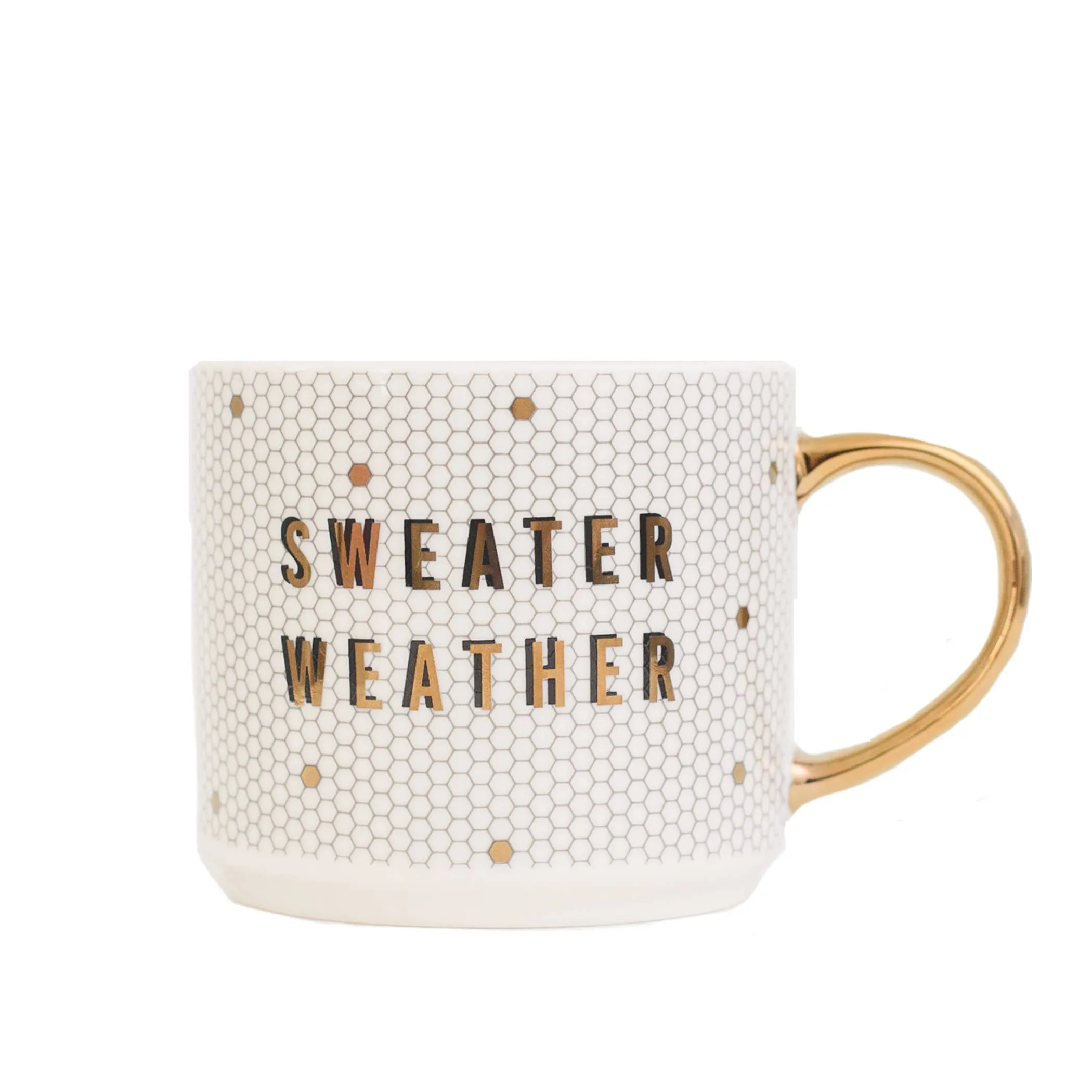 SWEATER WEATHER TILE COFFEE MUG